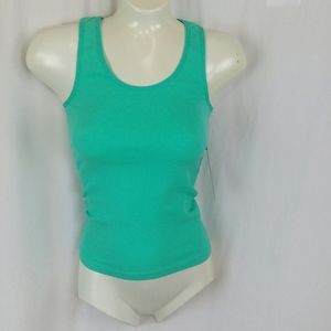 Soho Girls Racerback Tank Top, Small, Stretch, Teal